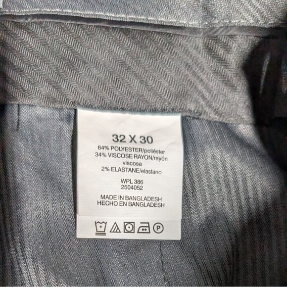 Kenneth Cole Reaction Mens Stretch Slim Fit Pants Size 32W X 30L Black - Picture 6 of 11